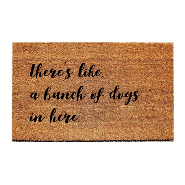 Custom Doormat Funny - There's Like, A Bunch Of Dogs in Here - image 1