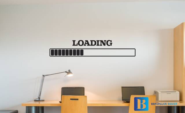 Loading Bar Boys Bedroom Gaming Room Wall Art Vinyl Decal Sticker - image 1