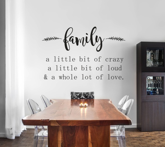 Family Vinyl Wall Decal - A Little Bit Of Crazy, Loud, & Whole Lot Love Vinyl Wall Decal Family - image 1