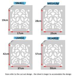 Moroccan Lattice Stencil Reusable Mylar For Walls, Fabrics, Furniture - thumbnail 2