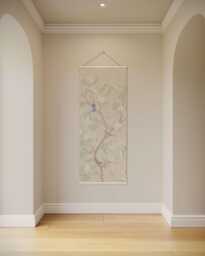 Bold Floral Tapestry - Wall Hanging Unique Art