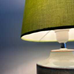 Sage Cotton French Drum Lampshade, Empire Sage Green Ceiling Light Shade - thumbnail 3