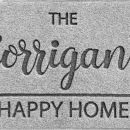 Personalized Wedding Doormat Grey Synthetic Coir, Custom Engraved - thumbnail 3