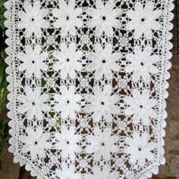 Breeze Curtain, Hand-Crocheted, French Craftsmanship, Sylvette Raisonnier Design, Snow Crystals - thumbnail 3