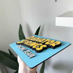 Wooden Cars Radiator Springs Inspired Wall Sign/Plaque Boys Girls Bedroom Decor Accessories - thumbnail 3