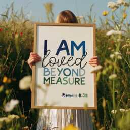 Loved Beyond Measure Print, Boys Bedroom, Christian Wall Art, Nursery Bible Verse Toddler Bedroom You Are Baby Boy - thumbnail 2