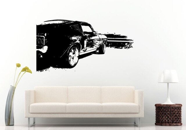 American Muscle Car Hot Rod Old School Antique Sport Vehicle Men's Boys Room Garage Wall Decal Vinyl Sticker Mural Decor L574 - image 1
