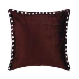 "Designer Chocolate Brown Euro Pillow Sham 24""x24""/26""x26" - thumbnail 1