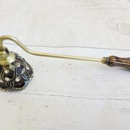 Elegant Metal Candle Snuffer - Flower Designs, 16cm - thumbnail 2