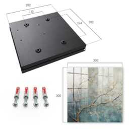 Nature's Relaxation Wall Mounted Key Cabinet, Blue Box For Wall, Painterly Flowers & Plants, Lovers Of Nature Peace - thumbnail 4