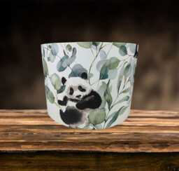 Panda Bear Lampshade For Ceiling & Table Lamps, Kids Bedroom Nursery Drum Light Shade