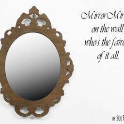Wooden Modern Rococo Acrylic Mirror - Safety - thumbnail 2