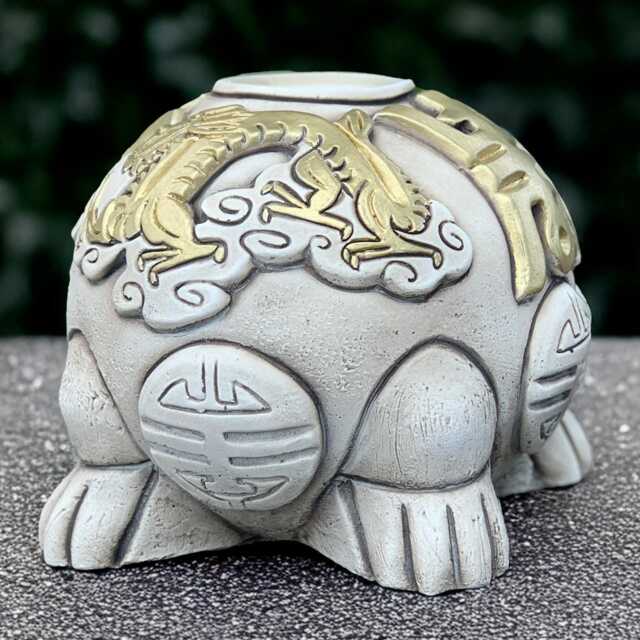 Chinese Aroma Lamp Sculpture Oriental Oil Burner Decoration Cement Geisha Zen Outdoor Incense Holder Asian Inspired Ornament Gift - image 1