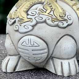 Chinese Aroma Lamp Sculpture Oriental Oil Burner Decoration Cement Geisha Zen Outdoor Incense Holder Asian Inspired Ornament Gift - thumbnail 4