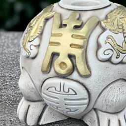 Chinese Aroma Lamp Sculpture Oriental Oil Burner Decoration Cement Geisha Zen Outdoor Incense Holder Asian Inspired Ornament Gift - thumbnail 2