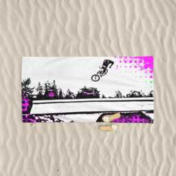 Bmx Bike Beach Towel Bicycle Art Photography