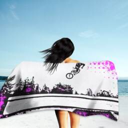 Bmx Bike Beach Towel Bicycle Art Photography - thumbnail 2