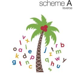 Alphabet Palm Tree Wall Decal Nursery Abc Decor - thumbnail 2