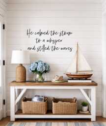 Psalm 10729 Vinyl Wall Decal, Christian Nautical Decor - thumbnail 1