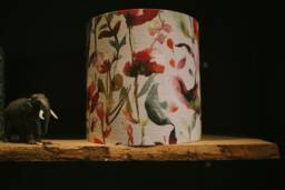 Handmade Floral Linen Drum Lampshade Voyage Autumn Jayin Fabric