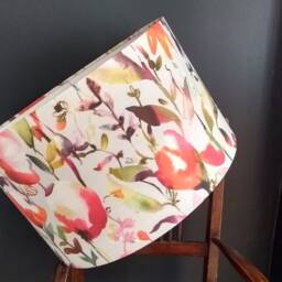 Handmade Floral Linen Drum Lampshade Voyage Autumn Jayin Fabric - thumbnail 2