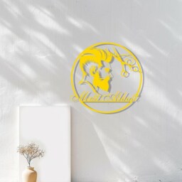 Custom Hair Dresser Name Sign, Personalized Stylist Gifts For Stylist, Man Face Beauty Salon Wall Decor, Hairdresser - thumbnail 2