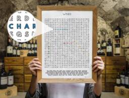 Wines Checklist, Word Search Wall Art Poster Print, Unique Wine Lover Gifts For Him/Her - thumbnail 1