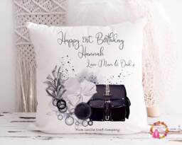 Birthday Cushion, 18Th 21st Cushion, Gift, Gift, Handbag & Shoes, Gift For Her, Gift Her - thumbnail 1
