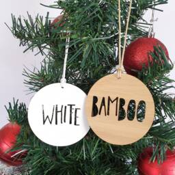 Personalised First Christmas Wood Decoration-Ornament-Christmas Tree-Gift-Christmas Gift-Wooden-Bauble-1st Christmas-Keepsake - thumbnail 4
