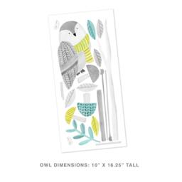 Watchful Owl - Fabric Wall Decal Woodland Mej - thumbnail 2