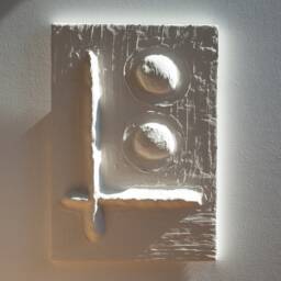 Japandi Wall Art, Textured Artwork For Wabi Sabi Sculptural Plaster Art Lover, Boho Hanging, Modern Abstract Relief Sculpture - thumbnail 3