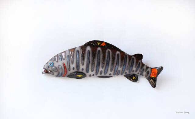 Handmade Ceramic Fish Wall Art Unique Sea Decor - Made To Order - image 1