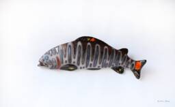 Handmade Ceramic Fish Wall Art Unique Sea Decor - Made To Order - thumbnail 1