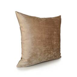 Dark Beige Pillow Cover, Throw Decorative Cushion Pillowcase, Accent Pillow, Velour Blend Cover - thumbnail 2