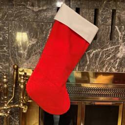 Handmade Vintage Hand Stitched Quilt Pinwheel Christmas Stocking Made in Usa - thumbnail 4