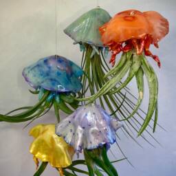 Handmade Clay Jellyfish Air Plant Holder - thumbnail 2