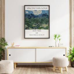 Van Gogh Exhibition Poster, Olive Trees, Floral Art Print, Scenery Art, Famous Wall Decor, Gift Idea, A1/A2/A3/A4 - thumbnail 3