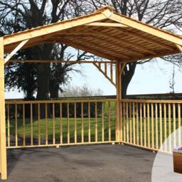 Hot Tub Gazebo Diy Kit, 3M X 3M, Including Fixings, Pergola, Bbq Cover, Cheap, Editable - Including Steps - thumbnail 3