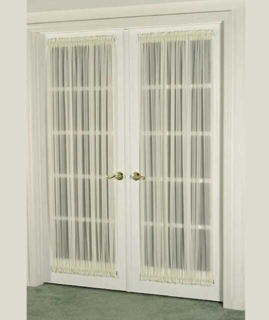 "Sheer Door Curtain 54"" Width. Fits Window 13"" - 19" - image 1