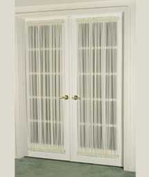 "Sheer Door Curtain 54"" Width. Fits Window 13"" - 19"