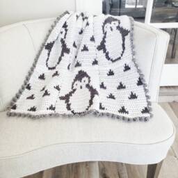Crochet Penguin Baby Blanket Pattern Beginner Friendly - PDF Pattern - thumbnail 3