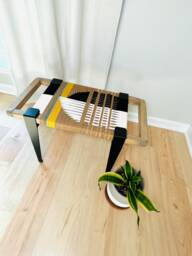 Hand-Woven Entryway Bench Mcm Style End Of Bed & Mudroom Seating - Custom-Made, Multiple Sizes
