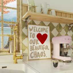 Welcome To Our Beautiful Chaos Print, Quote, Family Quote Prints, Print - thumbnail 3