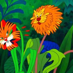 Alice in Wonderland - NonTalking Flowers Orange Tiger Lily 1st Edition Sutherland - thumbnail 4
