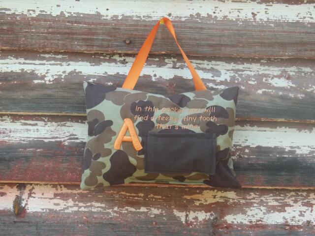 Little Boys Camo Toothfairy Pillow - image 1