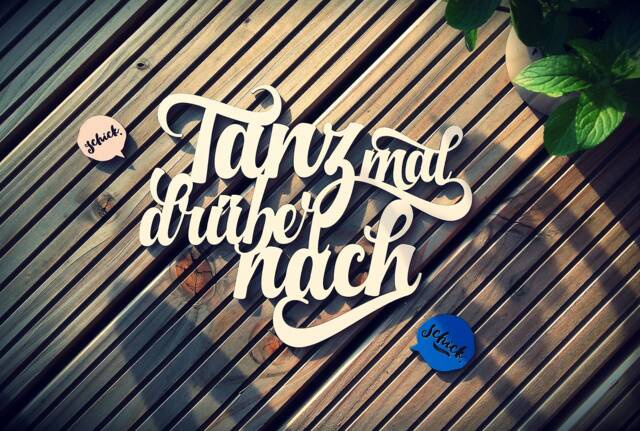 Dance About It - 3D Lettering Made Of Wood - image 1