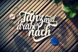 Dance About It - 3D Lettering Made Of Wood - thumbnail 1