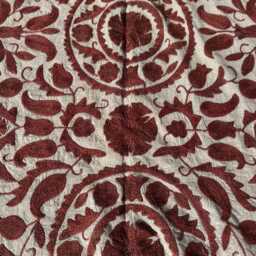 Traditional Hand-Embroidered Cotton Suzani Multi-Purpose Cloth - thumbnail 2