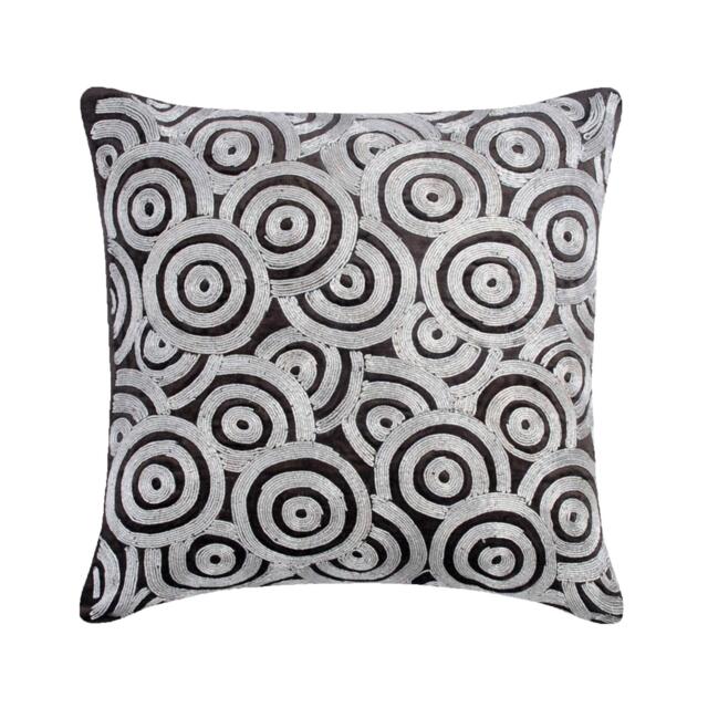 "Luxury Charcoal Gray Throw Pillow Cover 24""x24""/26""x26" - image 1