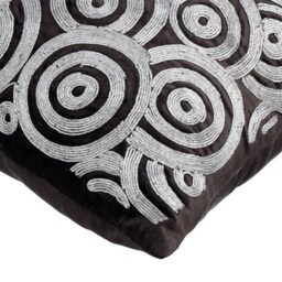 "Luxury Charcoal Gray Throw Pillow Cover 24""x24""/26""x26" - thumbnail 2